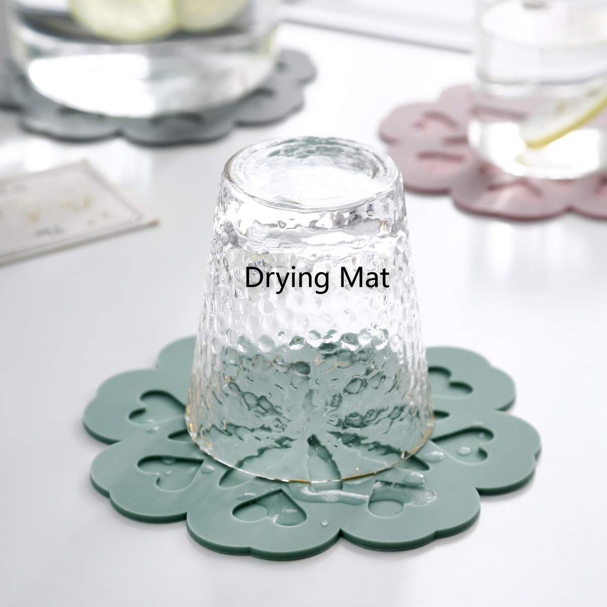 Set 4 Silicone Trivet Mat - Hot Pot Holder Hot Pads For Table & Countertop - Trivet For Hot Dishes - Non-Slip & Heat Resistant M